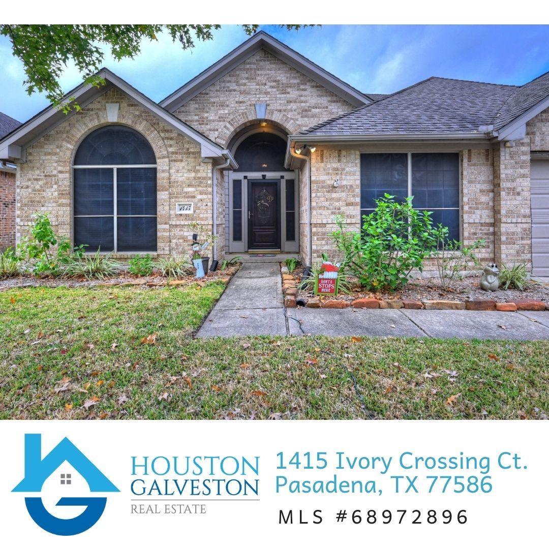 HGRE_Team's tweet photo. 1415 Ivory Crossing Ct in #Pasadena is a large single-story home with open living space AND great outdoor living! Quiet neighborhood retreat on this cul-de-sac! 💙 

📲Brent Crowell #HoustonGalvestonRealEstate (281) 705-7632 
👉 Details: https://t.co/NuQPN1cLGu #RealEstate https://t.co/hT8wX7QPoh