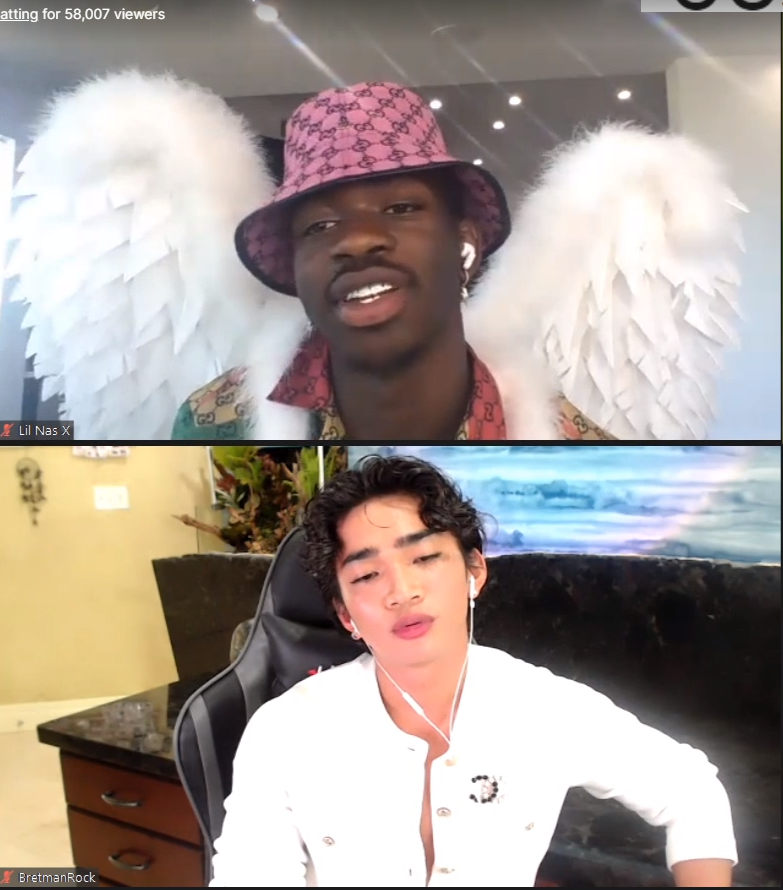 itsangelikaaaa's tweet photo. they both looking like the supremes!! @bretmanrock @LilNasX #LoveOrHost https://t.co/ngbSAC8D8U
