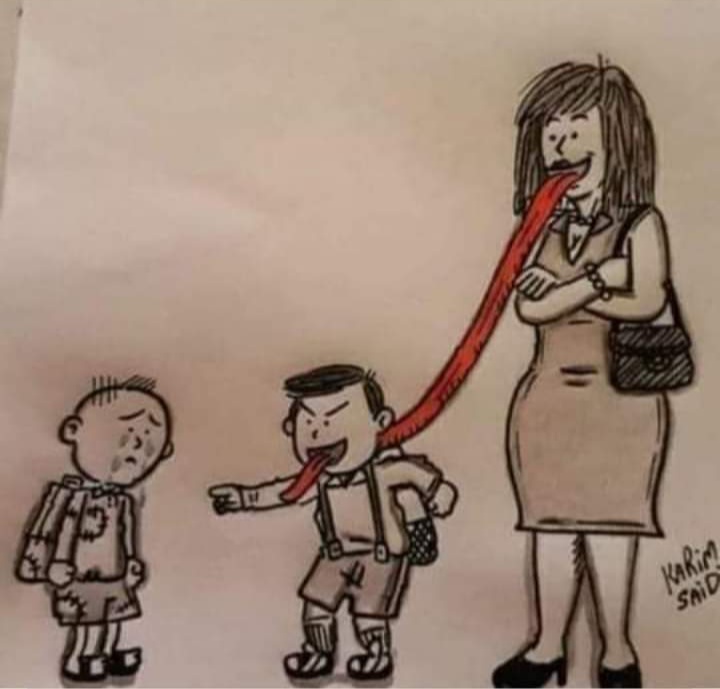 v_vallekana's tweet photo. El dibujo muestra lo el significado de la mala educación.
Pero, y el padre? No juega un papel importante también?🤷🏼‍♀️

Buenas noches 🌹 https://t.co/QQoLFMhFTL