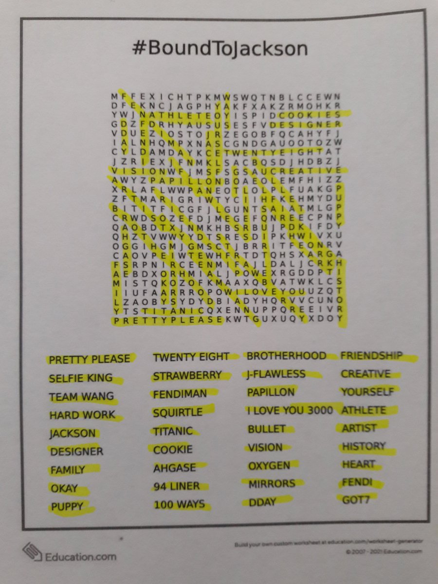 parkjunihoe's tweet photo. Took a while but I finished my #BoundToJackson word search 👀 https://t.co/UEy7HE1qmk