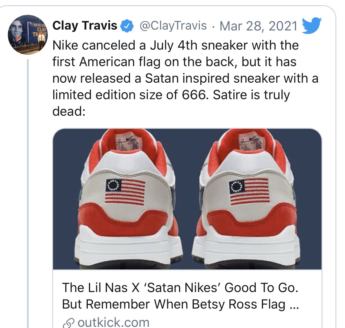 KevinLASPVR's tweet photo. @eveforamerica @obviousgirl80 But Nike has the power to shut it down, they shut down the shoes being made with the American flag on it https://t.co/3SgpulkwPh