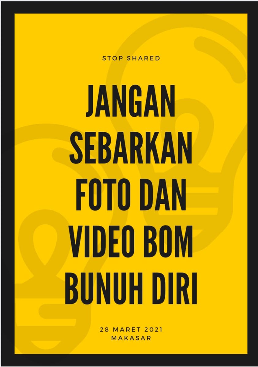 EdukasiRakyat's tweet photo. Jangan Sebarkan Foto dan Video Bom Bunuh Diri #stopshared #stopsebarkan https://t.co/1PxZjxiiJL