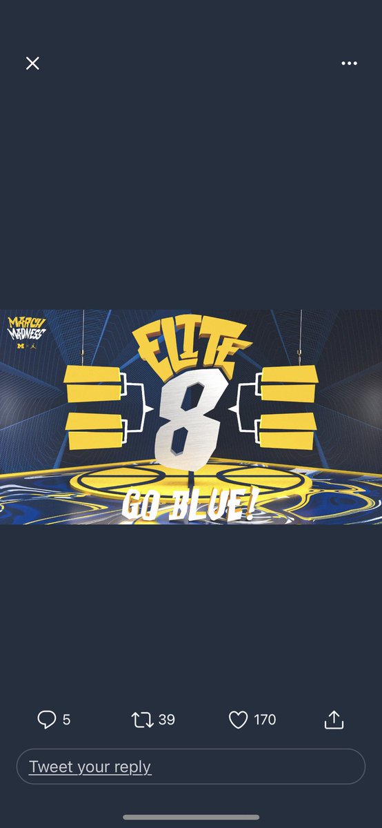 mobarb66's tweet photo. #GoBlue #Elite8 #MarchMadness2021 https://t.co/8jQz2FyBQM