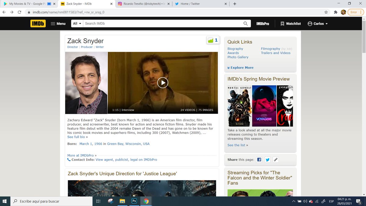 lastcamie2's tweet photo. @ZackSnyder congratulations ... you are the number1 on IMBD... 
#ZackSnydersJusticeLeague 
#SnyderCut 
#ZackSnyderJusticeLeague 
#RestoreTheSnyderVerse 
#SuperHero
#superdirector
#Superman
#Batman
#WonderWoman
#FLASH
#Cyborg 
#Aquaman https://t.co/qH4O797FvM