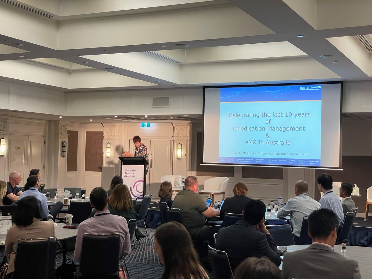 Our eMedication Management conference has kicked off for its 10th year with Maryanne Molenaar celebrating #eMedication management and eMR in Australia. #emedconf21