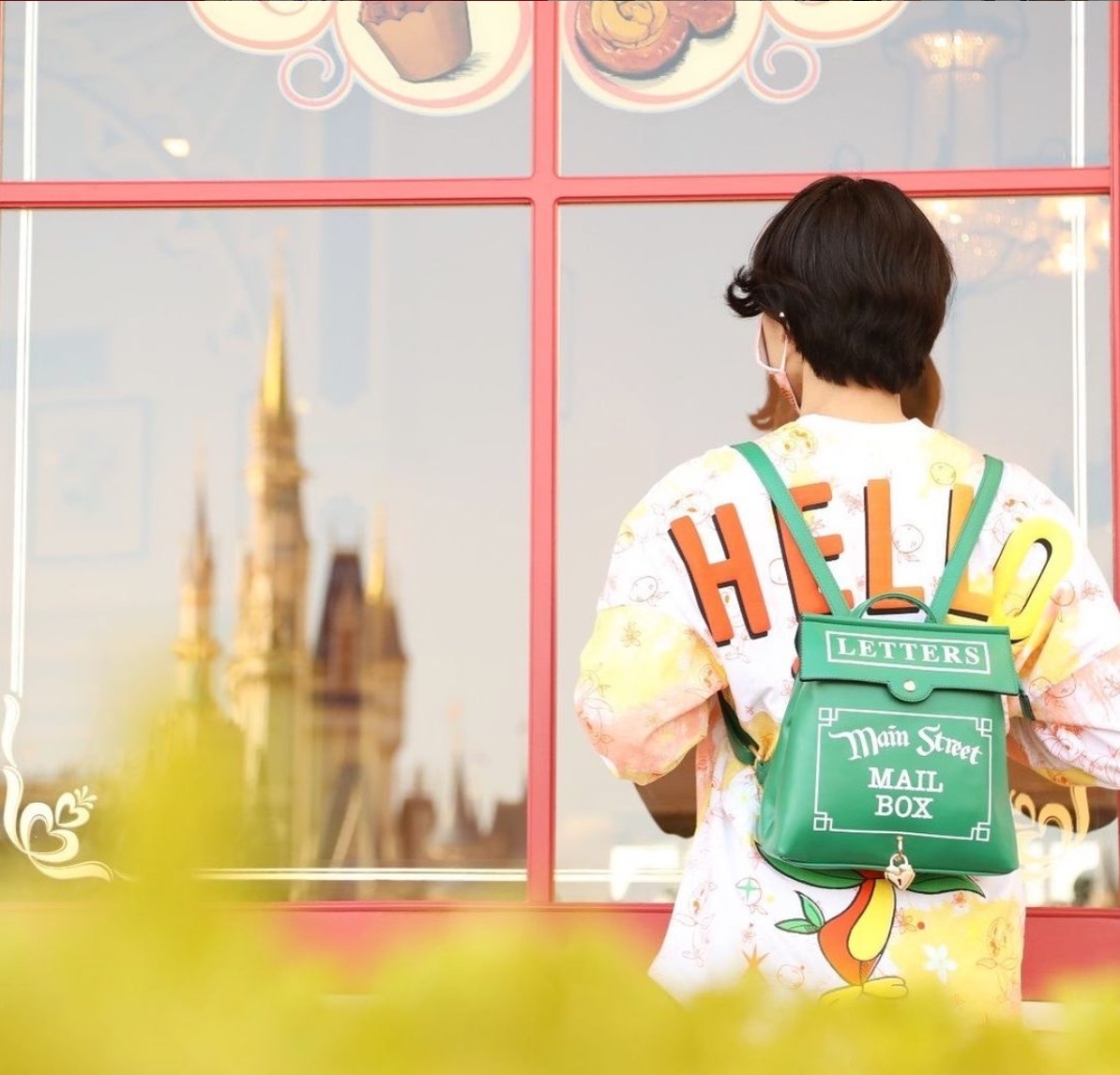 parkcandystore's tweet photo. LOW STOCK ALERT! 🚨⁠⠀

Run! Don't walk to our site now! Our original Main Street Mail Box back pack is almost gone! This classic design is in very very low stock right now, so make sure you grab yourself one before it is gone and off of the site! 
⁠⠀
https://t.co/exubrbErxn https://t.co/dsgL5QhKm6