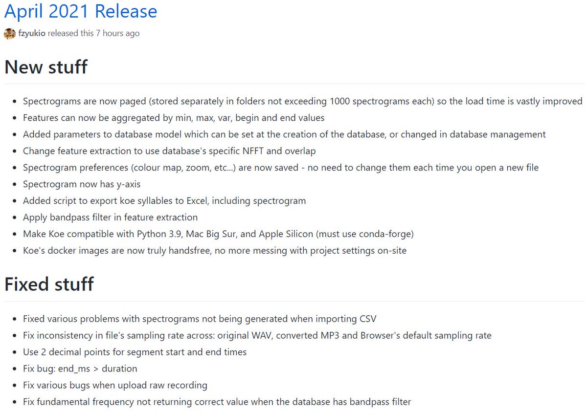Koe Bioacoustics Software tweet media