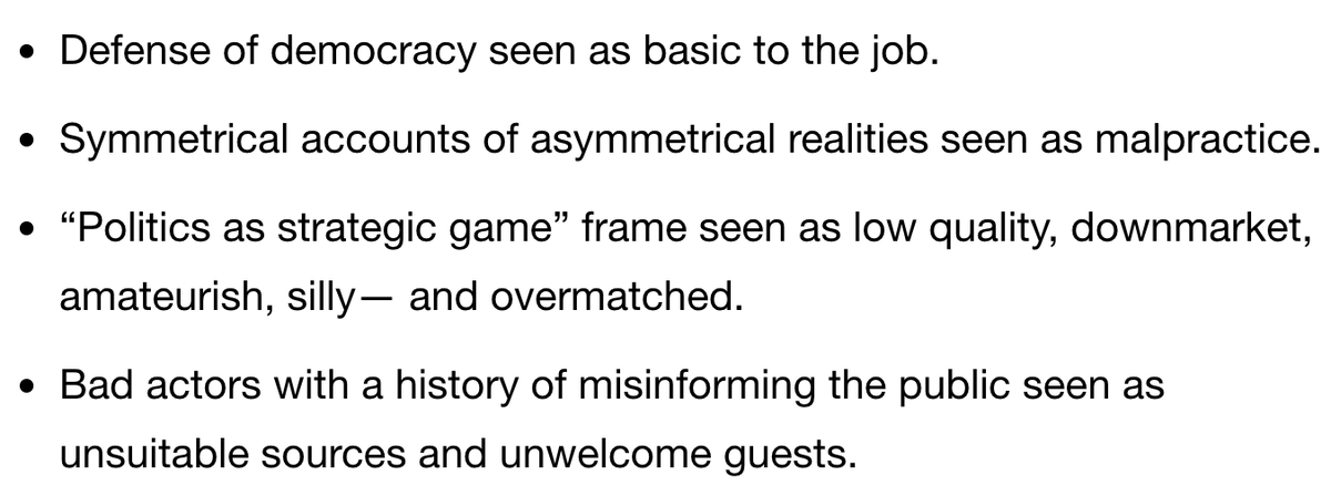 It's been four years since I was asked for three or four changes in political journalism that might begin to right this ship. (Emphasis on "begin to...") Here is what I came up with.