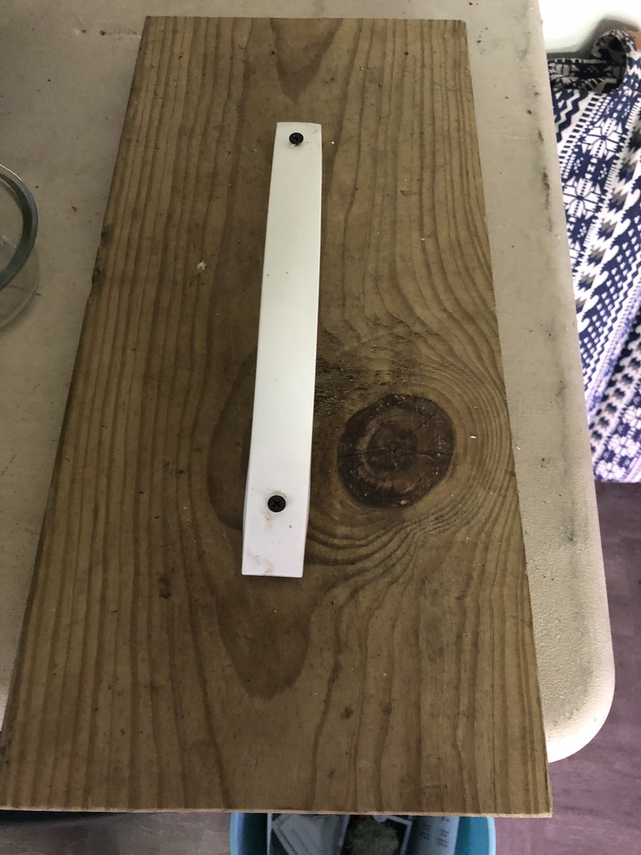 Microgreensand1's tweet photo. We needed a handle for our dirt press. Way too expensive at the store. We yanked this handle off our broke microway. #microgreens #doityourself https://t.co/Ui1FPWNG7R