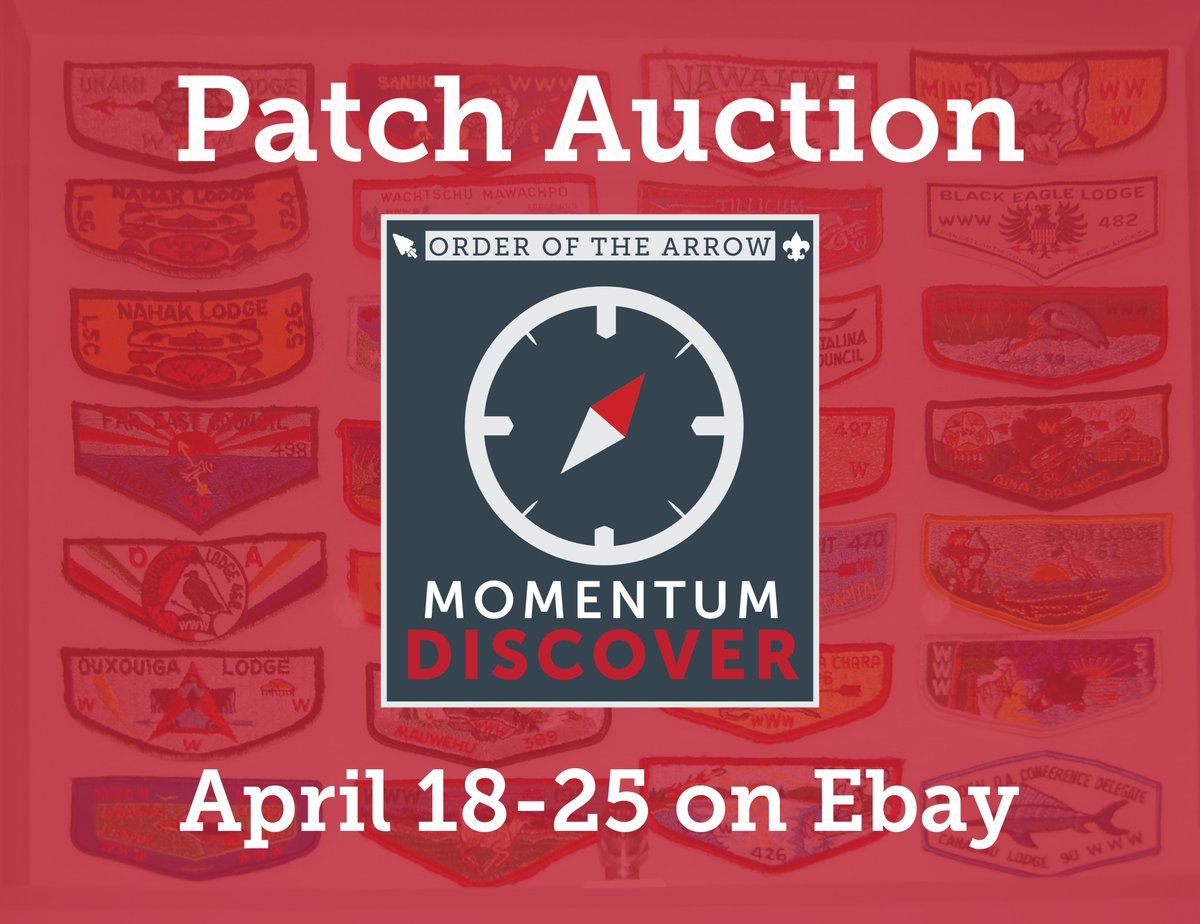 Announcing the Momentum: Discover Patch Auction! Here’s how you can participate:
1️⃣DONATE
2️⃣BID
momentum.oa-bsa.org/discover/virtu…
More info on both of these options👇(1/3)