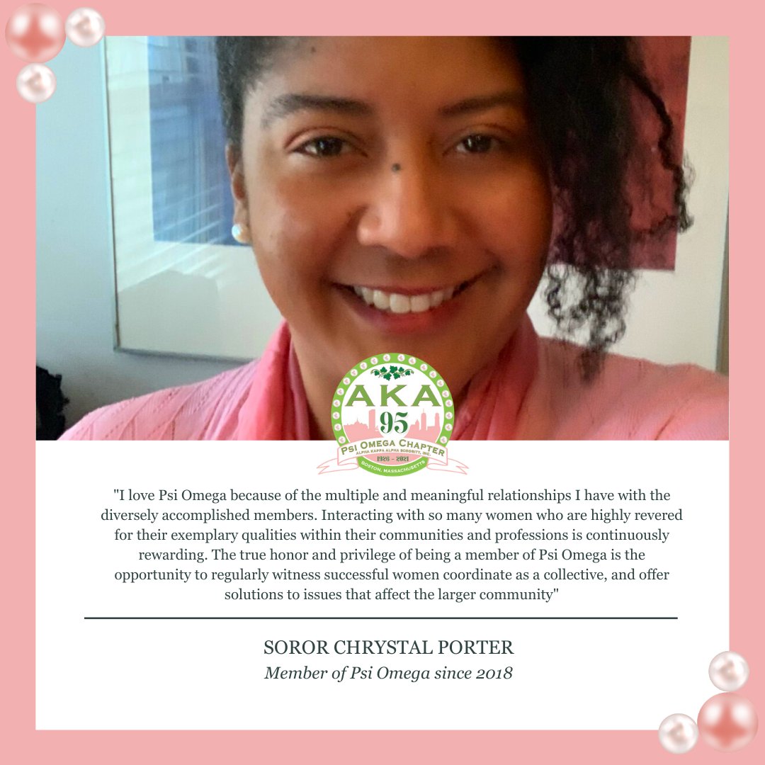 Psi Omega has a deep interest in fostering outstanding sisterly bonds and relationships between members. That's one of the reasons Dr. Chrystal Porter loves being a member of our phenomenal chapter. #PsiOmegaAKA #ILovePsiOmega