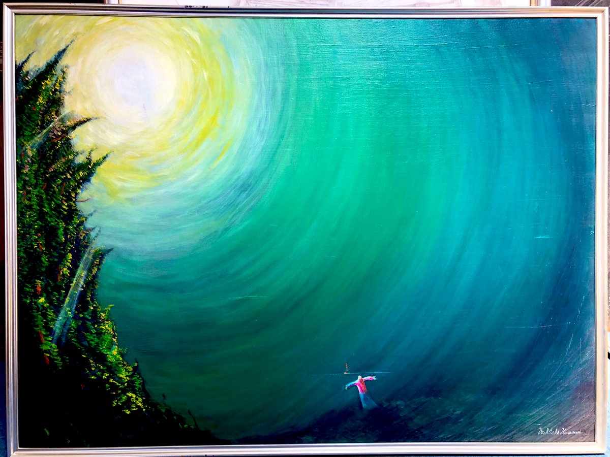 18～19歳くらいの頃に描いたF60号油彩画。僕にとっては色んな意味で