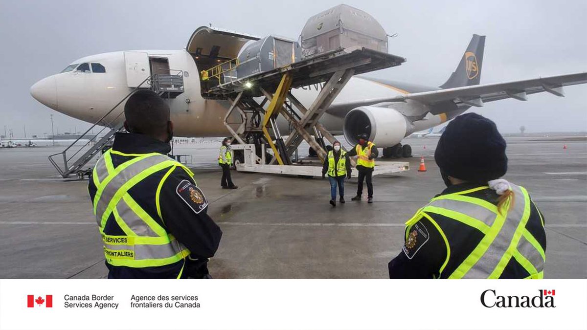 172,660 more Pfizer doses have arrived! Today at #YHM, we expedited the arrival of more #COVID19 vaccines in Canada. #CBSA officers remain mobilized and ready to process shipments as they come in.