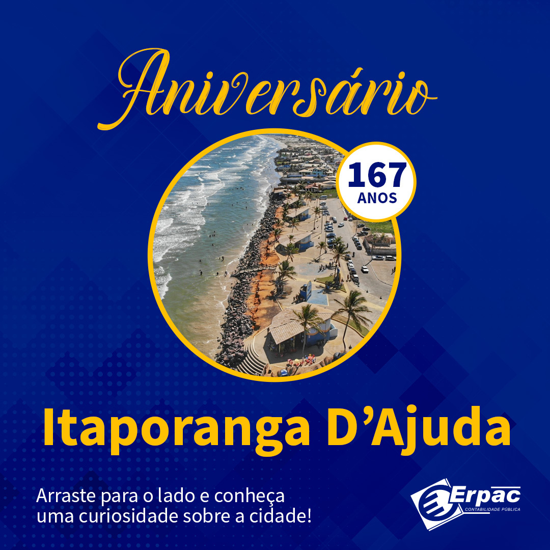 ERPAC_Contab's tweet photo. O Erpac deseja boas celebrações para os moradores de Itaporanga D'Ajuda! https://t.co/wNmex8REiO