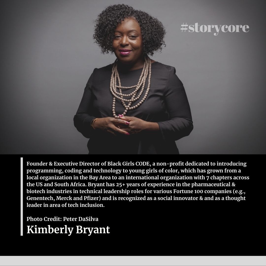 WomenStorySalon's tweet photo. Today’s #StoryADay: Kimberly Bryant @6Gems, Founder &amp; CEO @BlackGirlsCode. Check out the #StoryCore, #OriginStory, #StorySurprise &amp; her thoughts on her focus on black girls #InHerWords  #Women #Science #Stem #Tech #entrepreneur #innovation #FemaleFounders #WomensHistoryMonth https://t.co/z7fJrBtMns