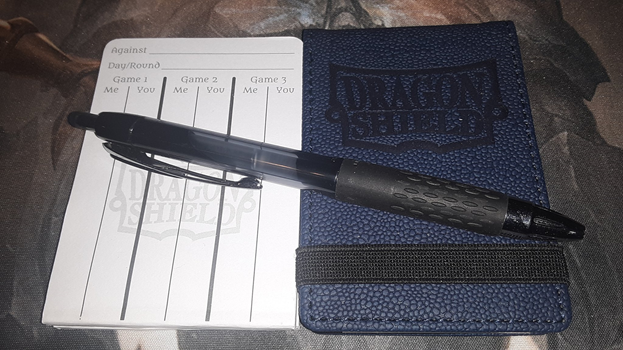 RevTimTCG's tweet photo. This one is designed to protect yourself at tournaments rather than your cards &amp; other items. I recommend having a notepad &amp; pen combo to keep track of your life points. Judges tend to side with players who have the life points written on paper.

#UseProtection https://t.co/qjo2R49XoA