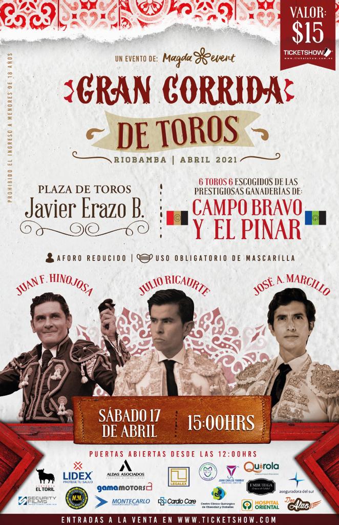 SerTaurinoEc's tweet photo. Riobamba se viste de fiesta, los toros vuelven a la Capital Taurina del Ecuador, con un importante cartel de toreros nacionales y los hierros más destacados del centro del país.
La fiesta vive, la fiesta sigue.
#ElAñoDeVolver😷
#CampoBravo
#ElPinar 
#RiobambaCapitalTaurina https://t.co/GkvqPwG84b
