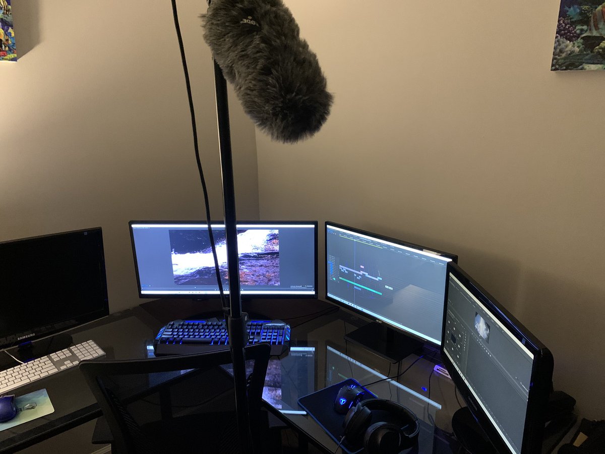 RivasFX_rivas's tweet photo. The editing process for the movie is beginning to wrap up. Setting up for one final VO session to bring the movie together. This is epic!! 19 more days to go!! #perfectbeauty #film #cinema https://t.co/EhV0CPgEQU