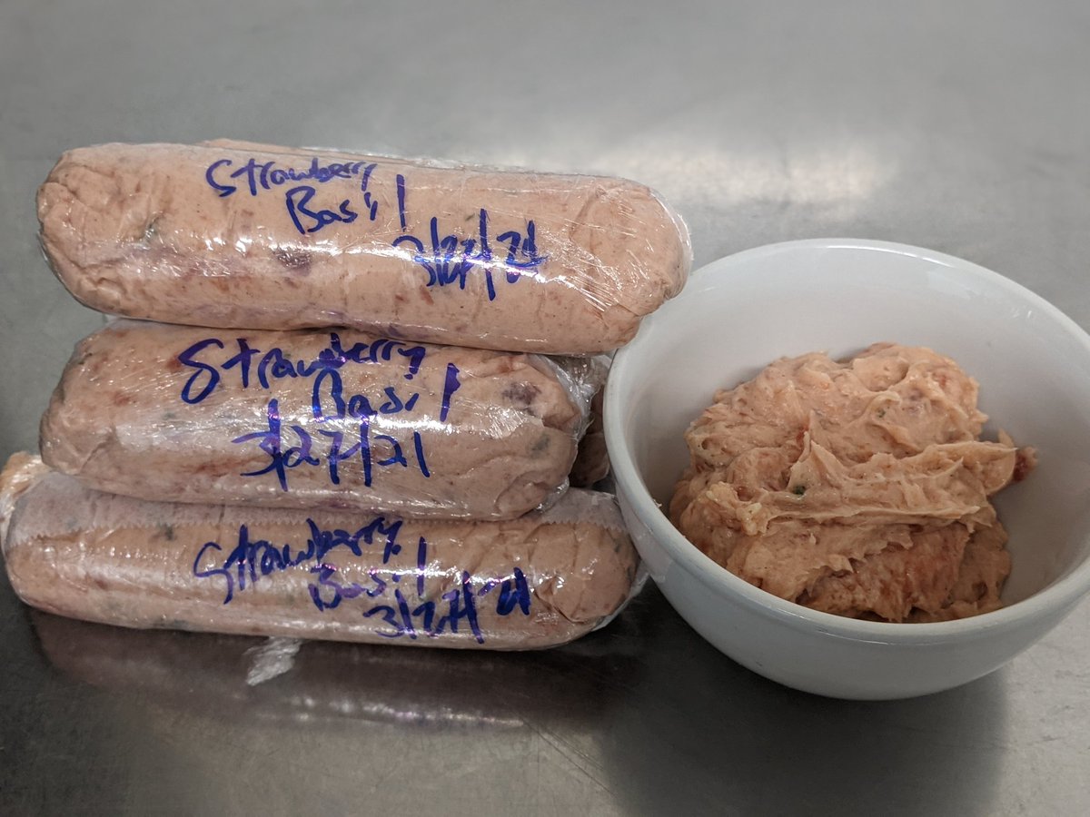 Juniperlicious's tweet image. Strawberry Basil Butter!!! We will have this next weekend for dinner to go with our #Awesome @Adluh #Flour #Biscuits @beardfoundation @USATODAYeats @colafoodandwine @foodandwine @SlowFoodCola @colatownfoodie @ColaFoodieNews