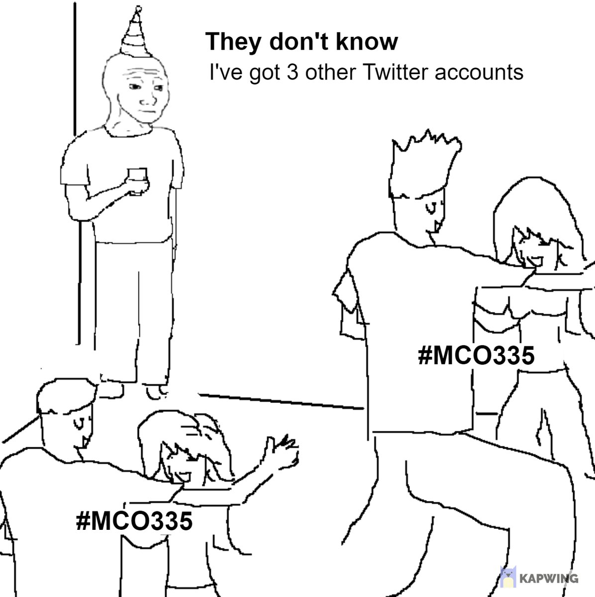 sarr_UHHHH's tweet photo. Raise your hand if you've got 3+ twitter accounts 😅🤚 #AltAccount #SocialMedia https://t.co/YuuyeGoKt6