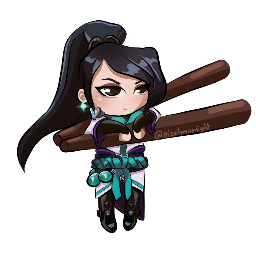 GizehMoonight's tweet photo. This is how I feel when I'm 1vr5. All my team's dead? Just kill me... yum yum #valorant #digitalart #sage #dibujo #digitalillustration #VALORANTfanart #fanart #ValorantArt https://t.co/rr5NKnyoA4