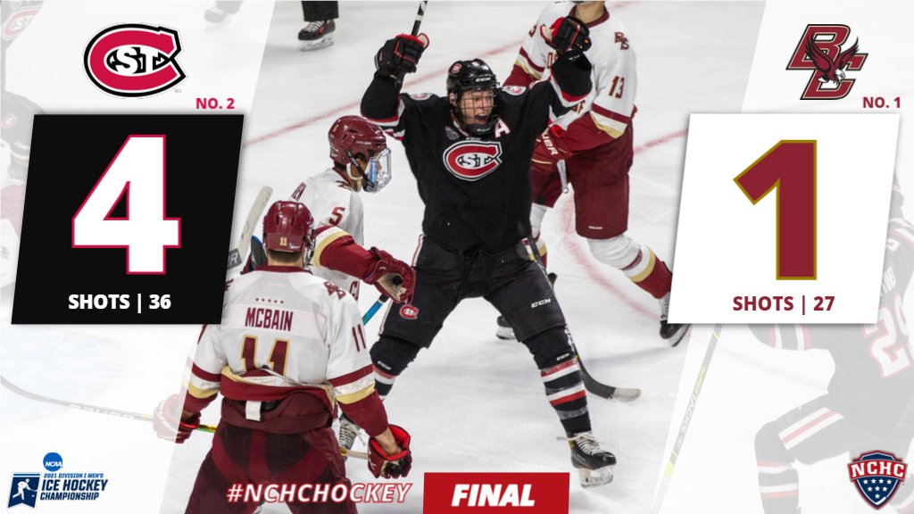 Welcome to the Boston Cya Party! 🥳

@SCSUHUSKIES_MH is heading back to Pittsburgh for its second ever #FrozenFour after winning the Northeast Region!

#NCHCHockey x #unleashSCSU