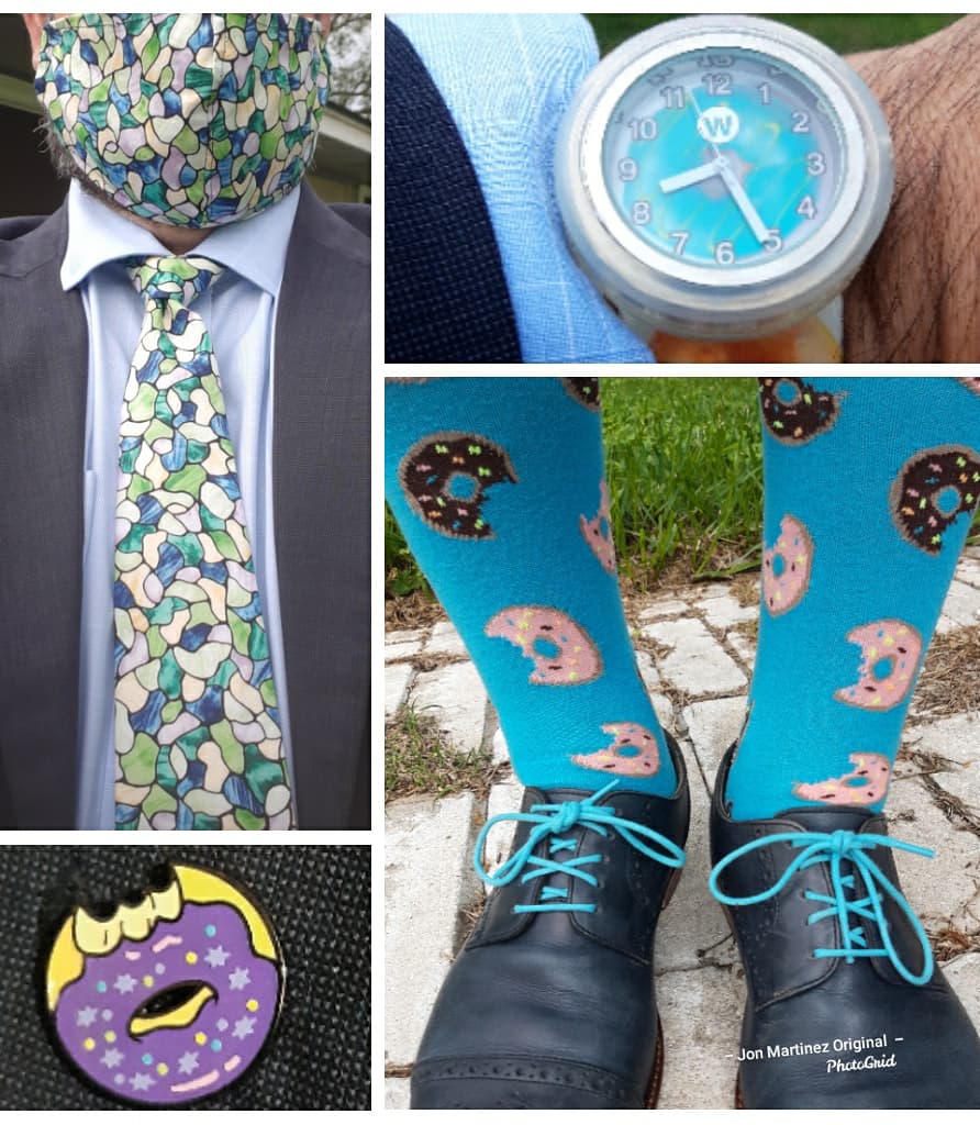 jonmartinezties's tweet photo. Church Kit Jon Martinez #jonmartinezoriginaltie  #jonmartinezoriginal #tie #tiedied  #matchingmask #tiegame #powertie #sotd #ootd #donuts #donutsocks #socks #sockgame #churchshoes #josephabboud @josephabboud #lapelpin #donutpin #pin #pingame #fintocolaces #fintoco @fintoco https://t.co/yMcdyNfXd3