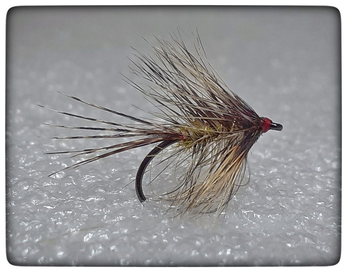HillendDabbler's tweet photo. Just messing around @ the vice tonight! Tying in a style and colour I think will work well at my local loch as well as highland lochs & lochans! #lockdownflytying π§΅ https://t.co/S7yzxMOU5t