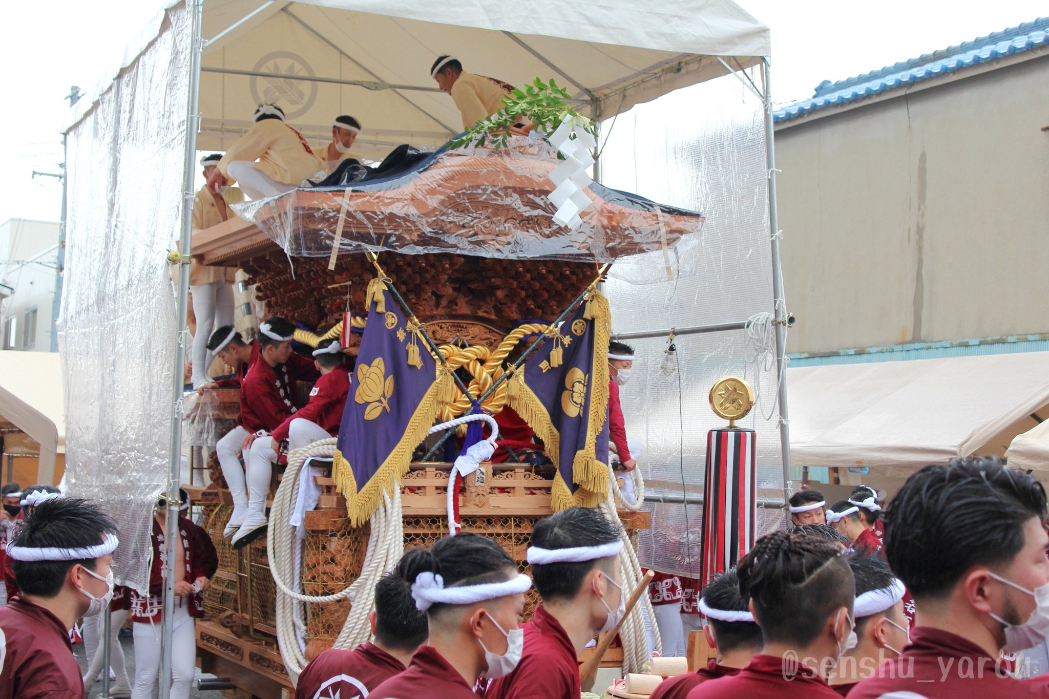 泉州野郎 岸和田だんじり祭 紙屋町入魂式