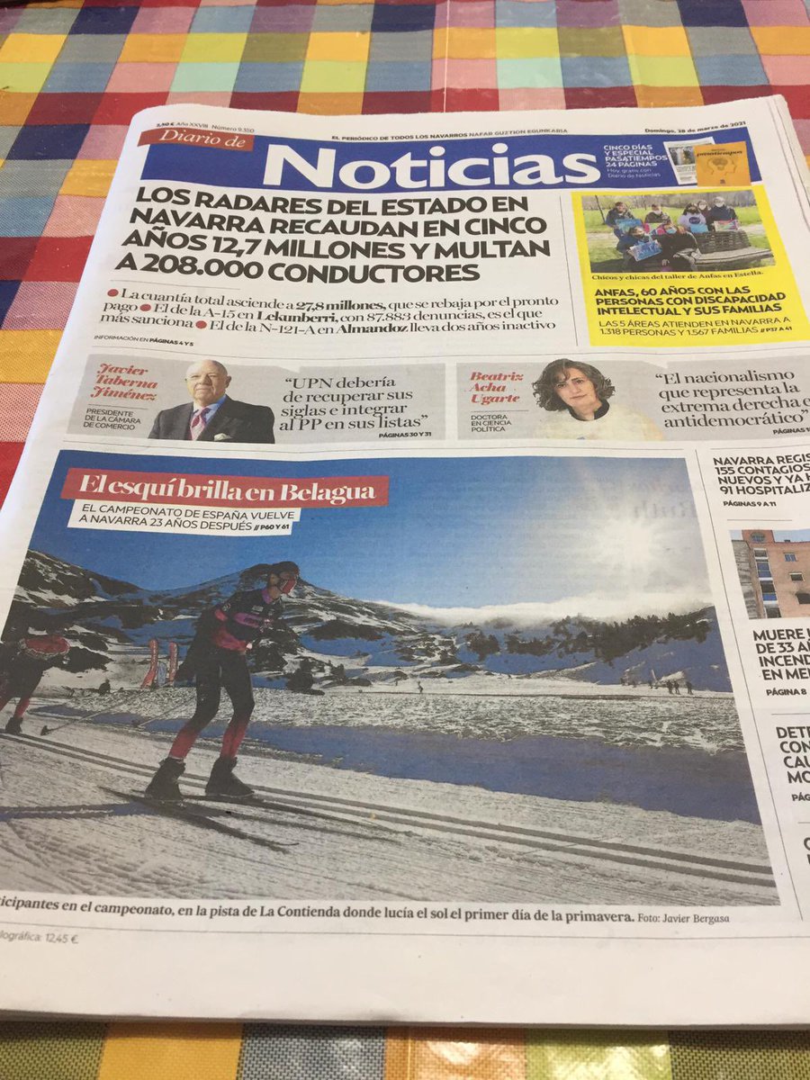 El esquí de fondo...en Portada! Los Campeonatos de España protagonistas en la prensa 

Milesker <a href="/NoticiasNavarra/">Diario de Noticias</a> eta <a href="/DiariodeNavarra/">Diario de Navarra</a> egun hauetan gure berri azalera eramateagatik