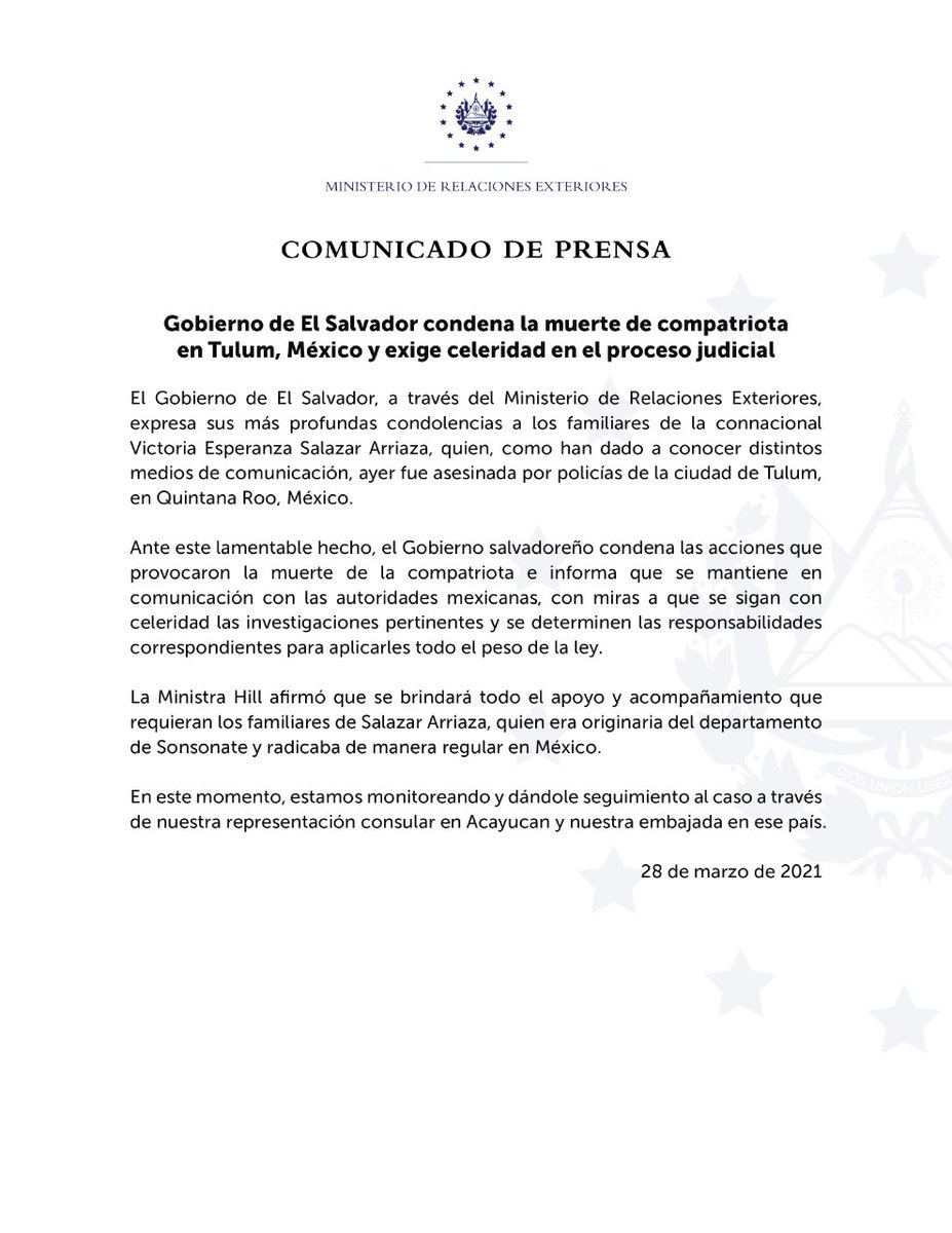 EditorialDiario's tweet photo. Mientras que el gobierno a través de la.oficina de Relación Exteriores manifestó que se le dará acompañamiento a los familiares de la víctima y que a través de su oficina de representación en Acayucan, México, están dándole seguimiento al caso y piden justicia para victoria. https://t.co/zX7dumX4zK