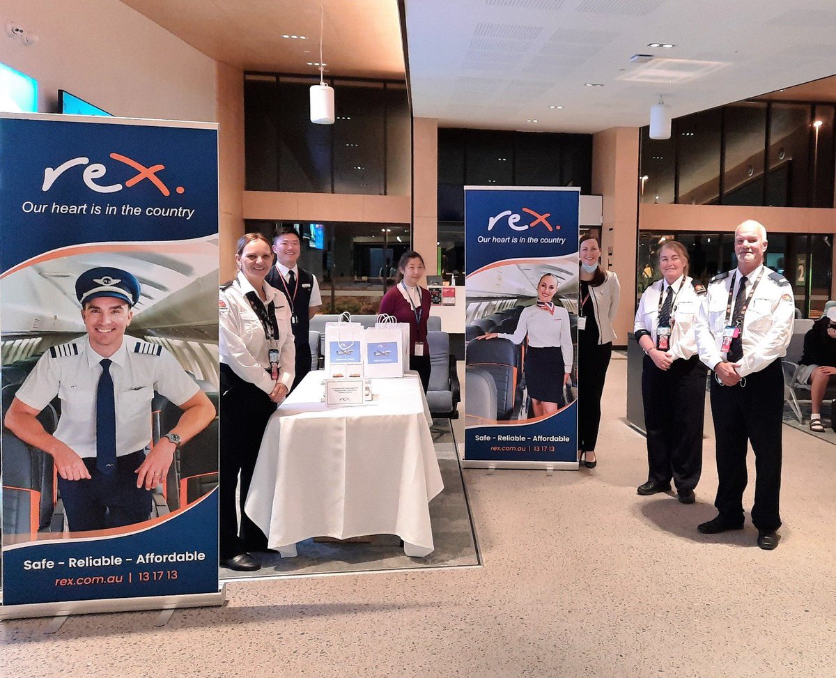 RexAirlines's tweet photo. Rex first flight out of Port Macquarie to Sydney at the crack of dawn today. Visit https://t.co/Pv97NI06Jo to see the promotional fare for Port Macquarie πβοΈ
#rexfirstflight #rexregional https://t.co/dxcP1BAPZs