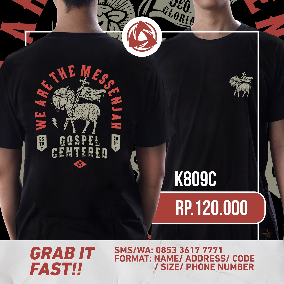 MessenjahCloth's tweet photo. BARU LHOO
Baru Banget edisi paskah

KODE K809C
harga Rp.120.000 {2L 125rb; 3L 130rb}
size ready S - 3L male
sablon Discharge/cabut warna

takiss skuy
chat for more info WA 0853 3617 7771 https://t.co/cuquVIgkXR