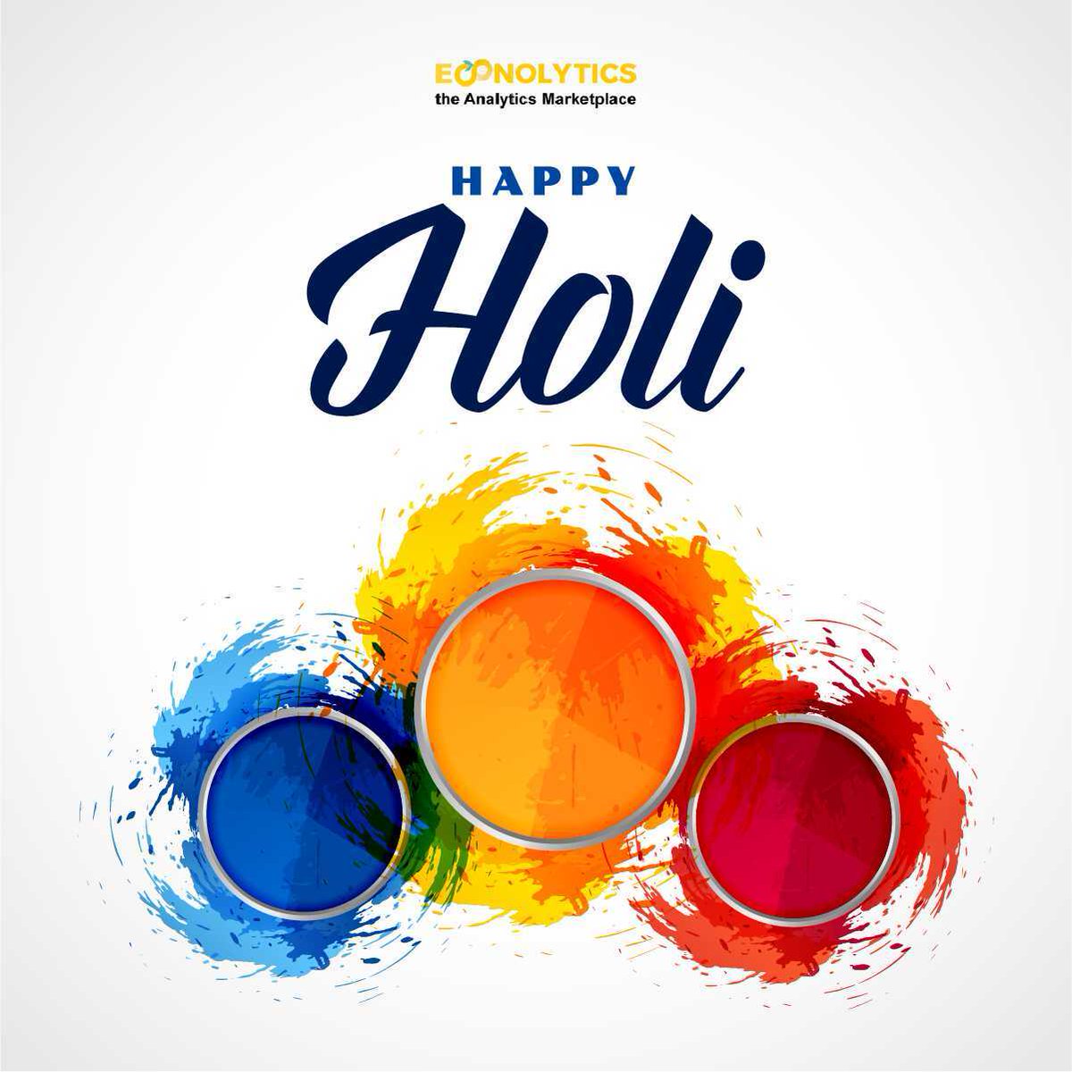 Econolytics3's tweet photo. @Econolytics3 Team wishes you all 'Happy Holi'!

#happyholi2021 https://t.co/czGCEZN8gp