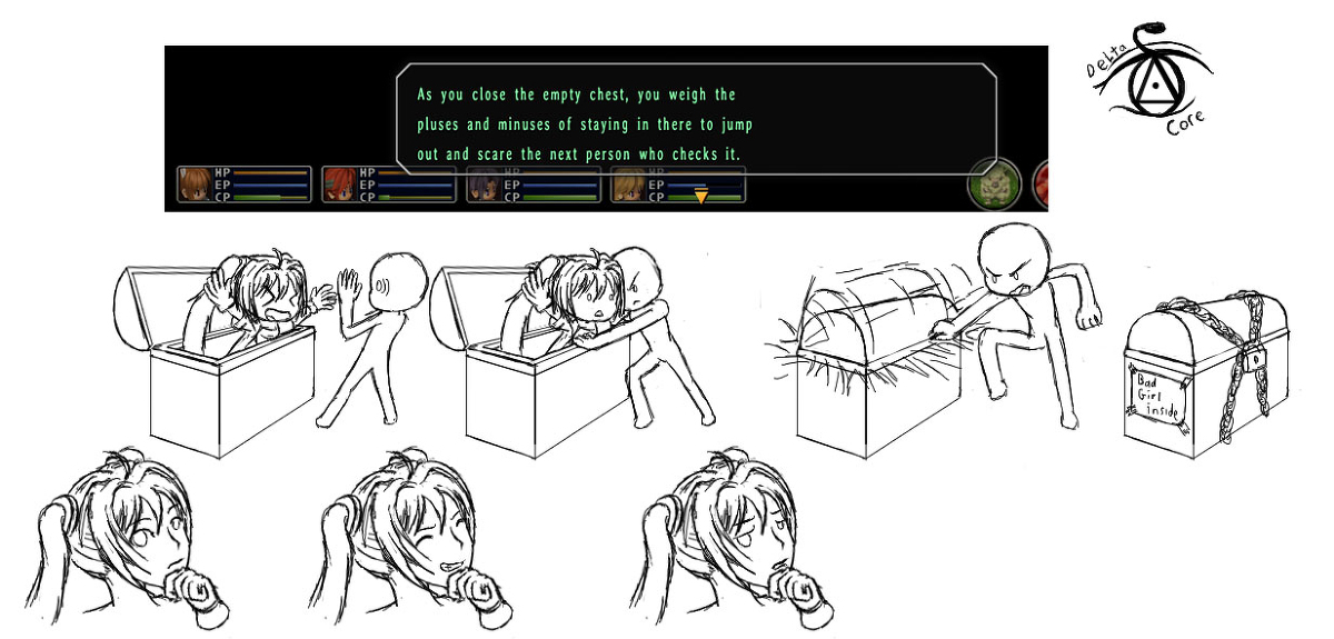 DeltaCore8's tweet photo. Chest Dialogue and Dumb ideas #EstelleBright #エステル・ブライト #英雄伝説(えいゆうでんせつ) #空の軌跡(ソラノキセキ) #日本ファルコム株式会社 https://t.co/A9RnwCOTCY https://t.co/BtdfLebYRG