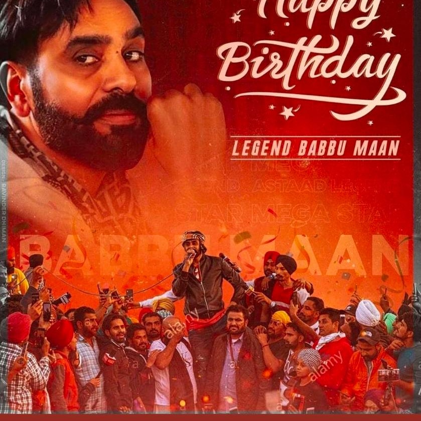 Happy birthday The king of punjabi industry Babbu maan 