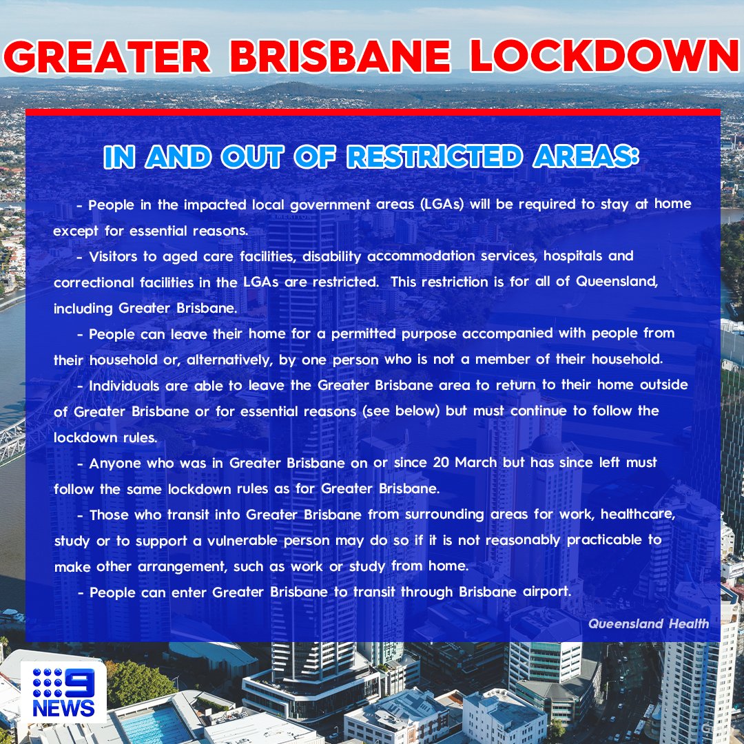 pic Gold Coast Lockdown Laws 9news gold coast on twitter alert