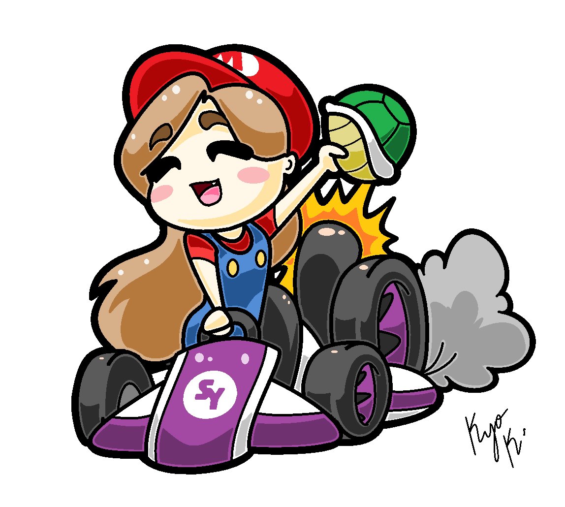 kyoko__bm's tweet photo. Hoy me di a la tarea de dibujar a nuestra Bunny Queen @staryuukiii jugando al "Mario Carritos" 😂😂😂
¿Que les parece? Yo creo que pronto mejorará, se volverá buena y por fin se salvará de quedar siempre en 4th 😎😎
#DeVueltaAPaint #MouseMaster #MarioKart #Fanart #BunnyArmy ❤❤ https://t.co/T8Xi13gaVU