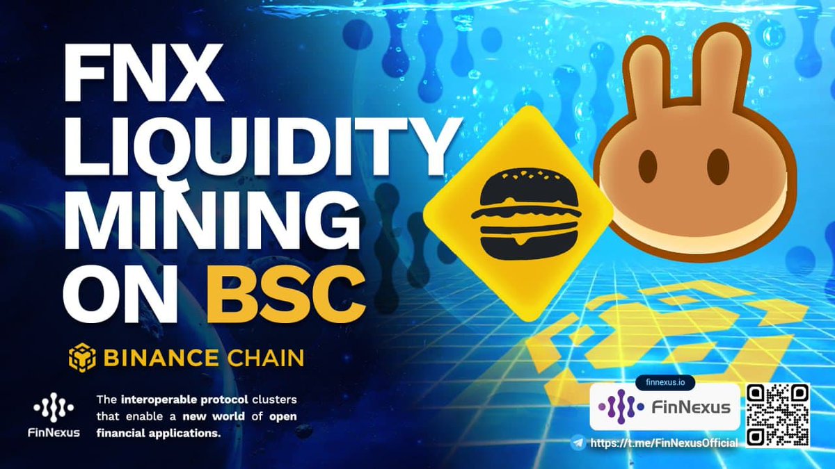 Phoenix__PHX's tweet photo. #FinNexus' AMM liquidity mining program begins today at 12:00 UTC on @BinanceChain #BSC 🔥

✅ Two liquidity pools with $FNX/ $BUSD on @PancakeSwap &amp; @burger_swap 🌊

✅ The program will last for 60 days 📅

✅ Rewards: 9000 CFNX a day on PancakeSwap &amp; 1000 CFNX on BurgerSwap 💰 https://t.co/w36V7aqzgW