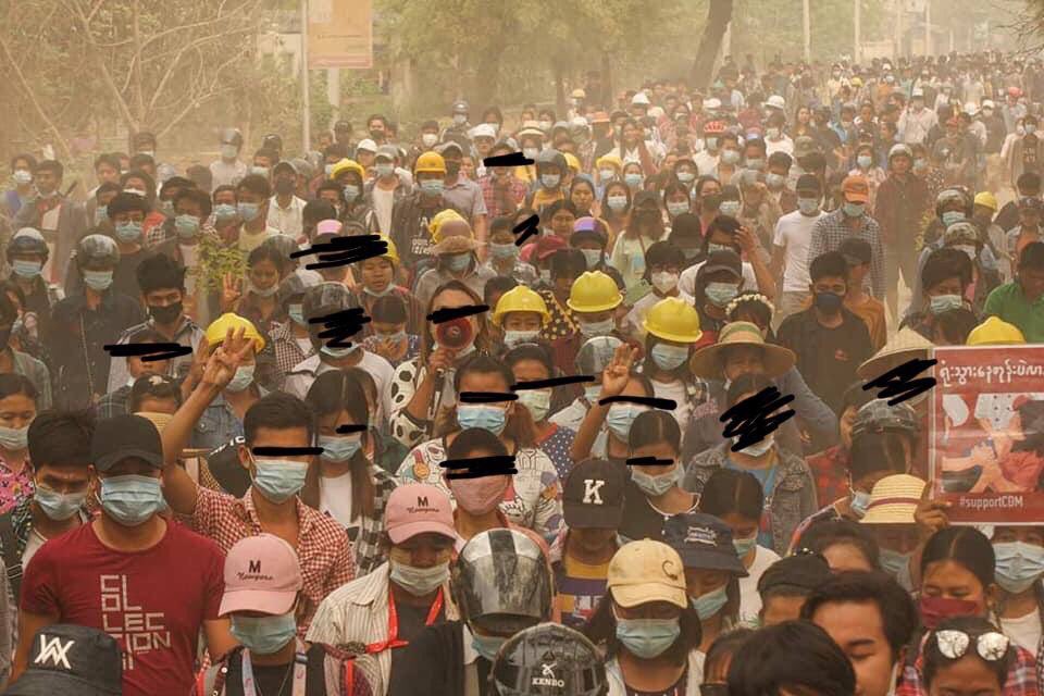 YX_Zeng's tweet photo. Anti-Regime strike in #MonYwar this morning.  #WhatsHappeningInMyanmar #Mar29Coup https://t.co/zSa02CgVn3