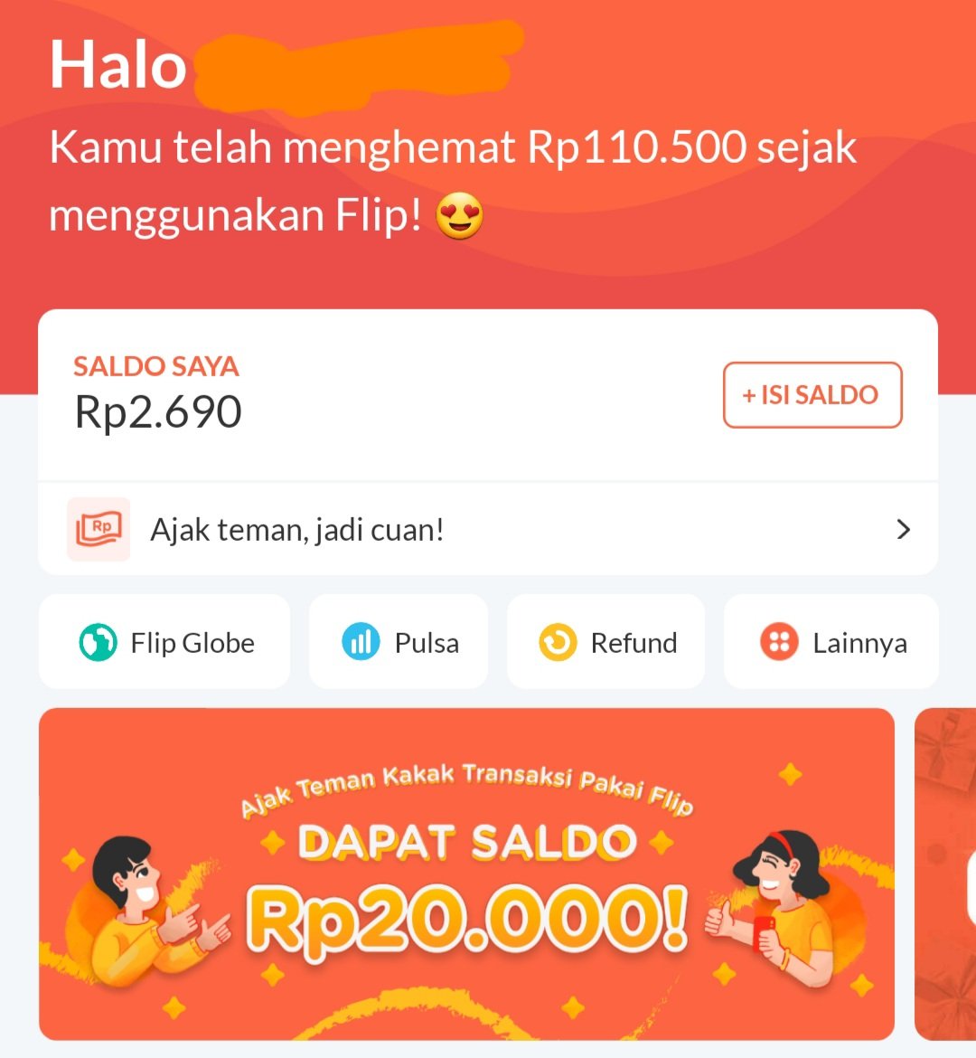 ang9i's tweet photo. Saya sudah menghemat Rp110.500 sejak pakai Flip! Yuk, install dan pakai Flip juga agar kamu bisa merasakan enaknya transfer antar bank gratis! Caranya mudah, tinggal buat akun di sini : https://t.co/r6lvoC2Je5 https://t.co/GwACgH7oZn