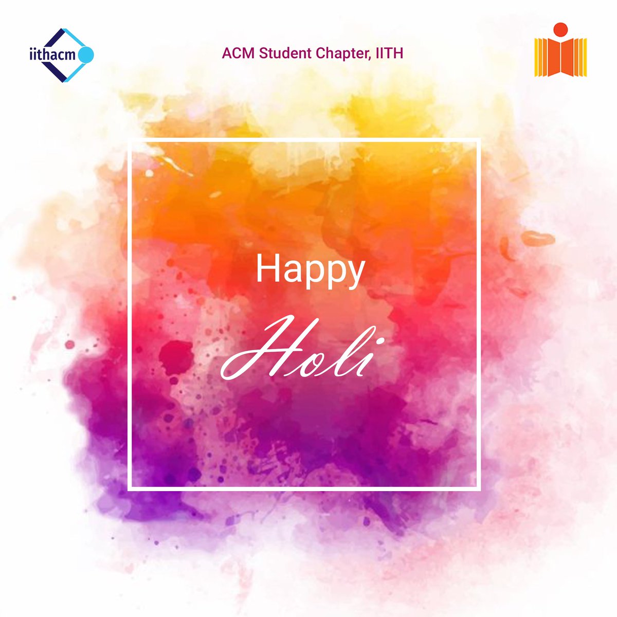 acm_iith's tweet image. Spread the colours of love and joy on this special occasion of Holi.
Wishing you all a very Happy Holi.
#HappyHoli2021 #Holi #Holi2021 #happyholi