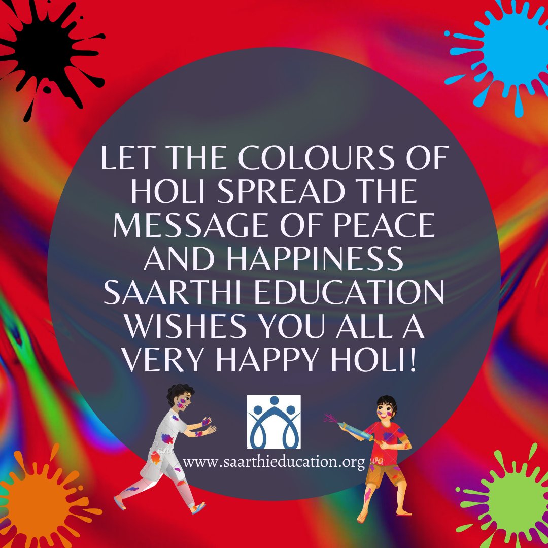 Saarthi wishes you all a very Happy Holi 😃