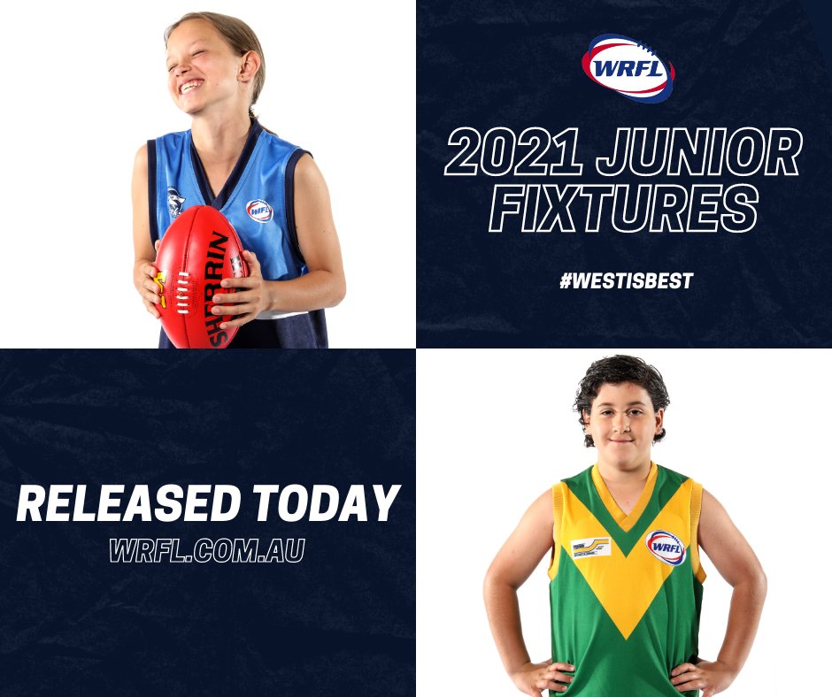 The #WRFL can today reveal Rounds 1-7 of the Junior Fixtures. Click the link below to see all 27 Fixtures. 

➡ bit.ly/39mNjtH