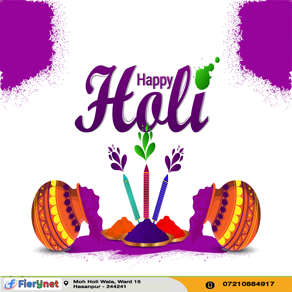 fierynet's tweet photo. May God paint the canvas of your life with the colors of Joy, Love, Happiness, Prosperity, Good Health, and success. Wishing You a Happy Holi!

#HappyHoli #fierynet #FierynetTechnology https://t.co/MNcANY0bBF
