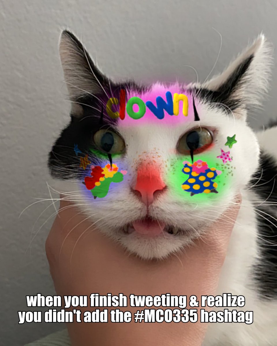 mcerva13's tweet photo. If you see me reply to your tweet twice, no you didn’t 👀 #mco335 #clownstuff https://t.co/eUzWjwTUce