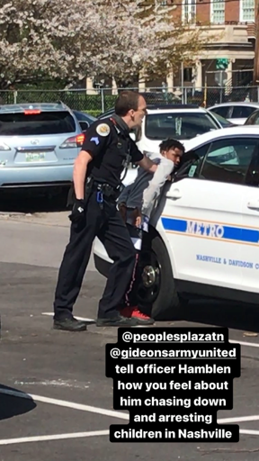GretaMcClainTN's tweet photo. Homicide rate has nearly doubled in Nashville but Metropolitan Nashville Police Department arrests two old black children (8 &amp; 13 years old) for "panhandling" on West End.  Really?  @Tennessean  @samanthaellimax  @FOXNashville https://t.co/Y3TZbdoOmU