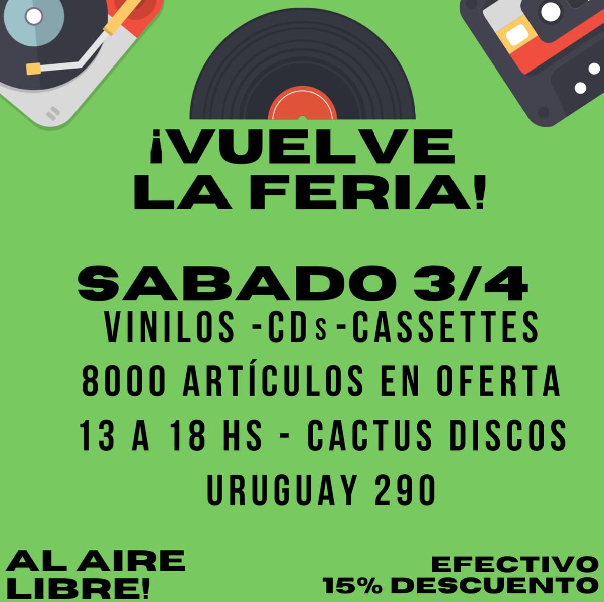 CactusDiscos's tweet photo. #FeriaDeVinilos #vivalamúsica #vinylporn #vinyllovers https://t.co/ffsfvQXeL2