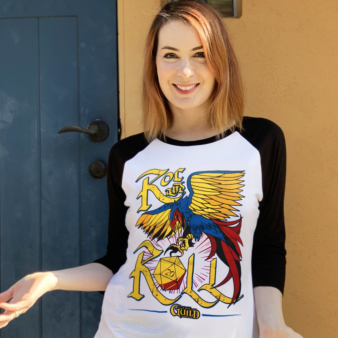 HI! D&D one-shot is happening tonight at 7pm PST on my twitch.tv/feliciaday channel with @theguild and @ThatBronzeGirl DMing! Also we have a new shirt out, part of the proceeds benefit @AbleGamers so please nab one at shopstands.com!