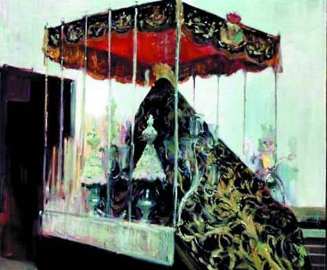 ManuelIsorna's tweet photo. @wikivictorian Virgen del Rosario de la Hermandad de Monte-Sión. Obra encargada por Archer Milton Huntington para la Hispanic Society of America, en 1911. Bocetos de Sorolla. https://t.co/j4k2w3EQwr